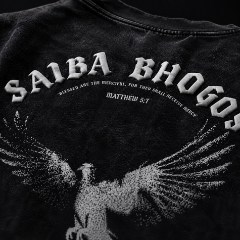 Saiba Bhogos – Premium Oversized Tee (Optic Wash)