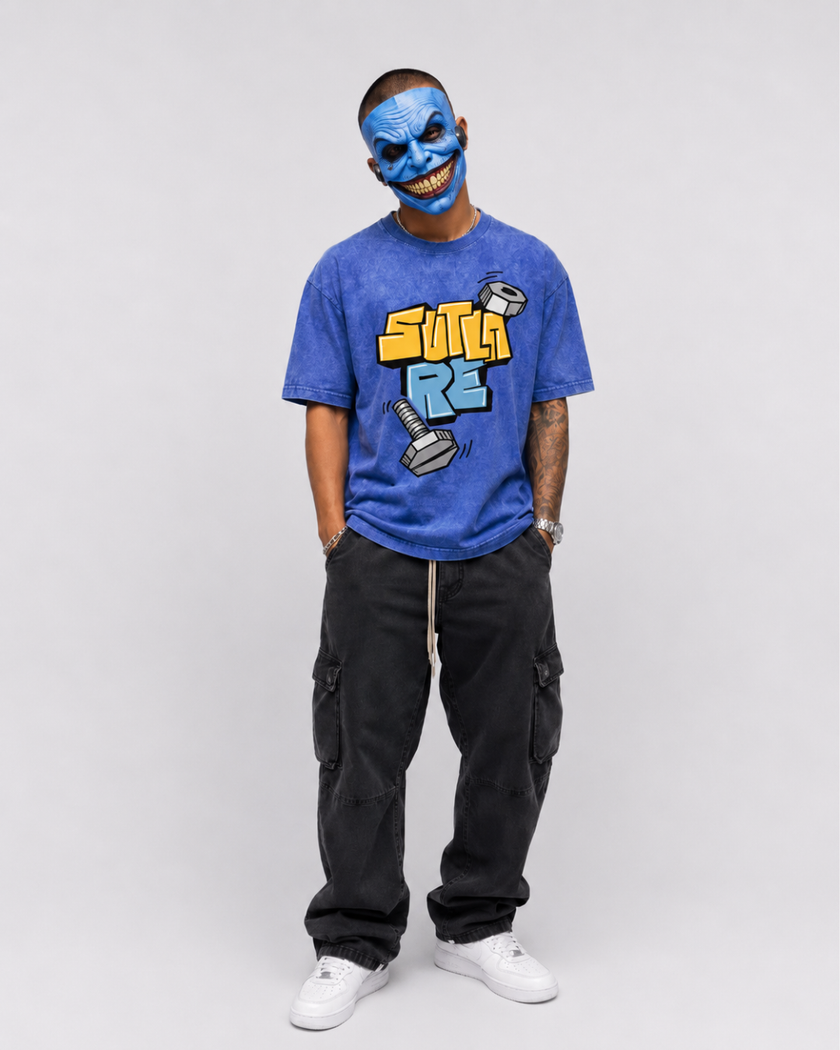 Sutla Re – Official Screw Loose Club Oversized Tee (Optic Wash)