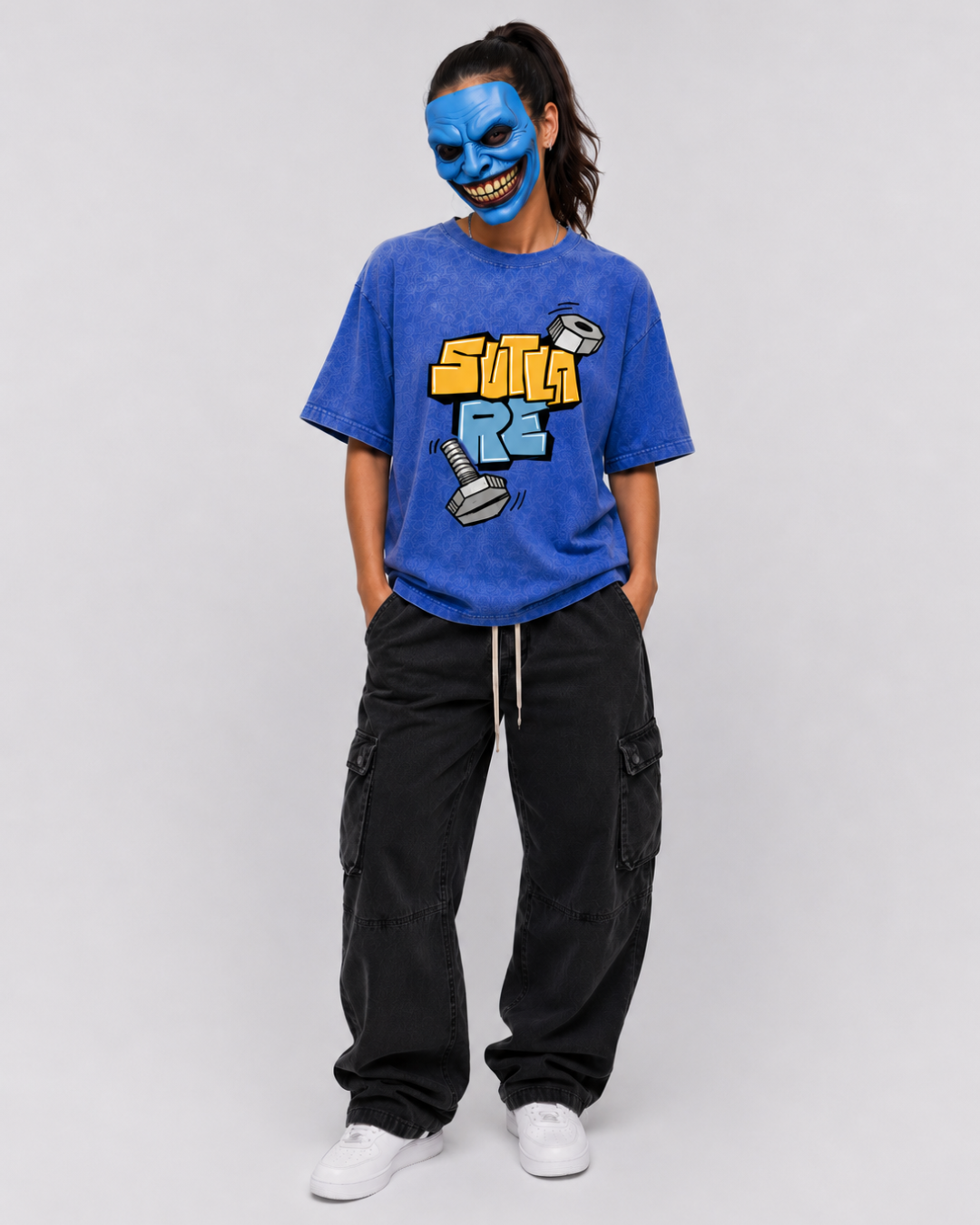 Sutla Re – Official Screw Loose Club Oversized Tee (Optic Wash)
