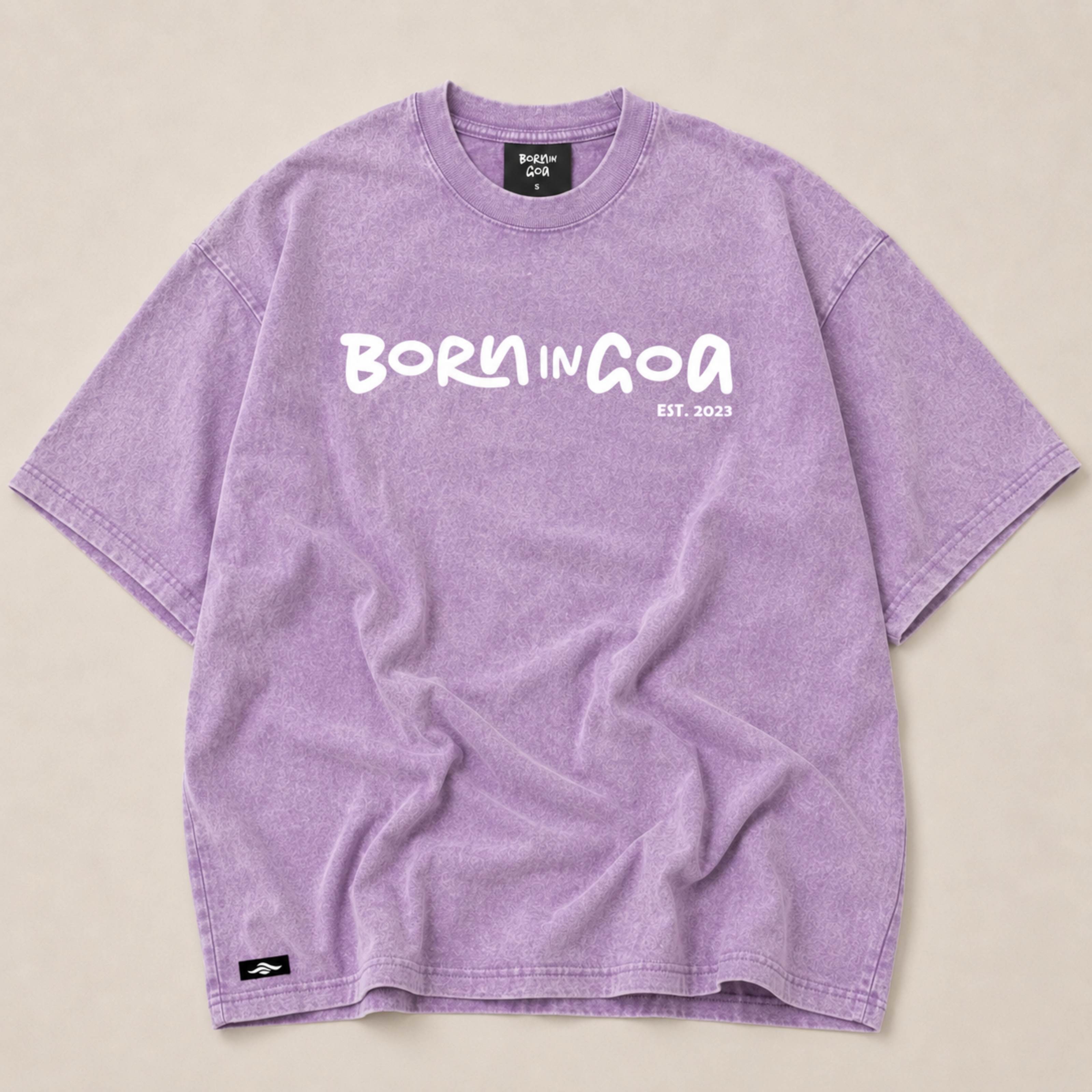 Born in Goa Essential Puff Print Lavender (Optic Wash)