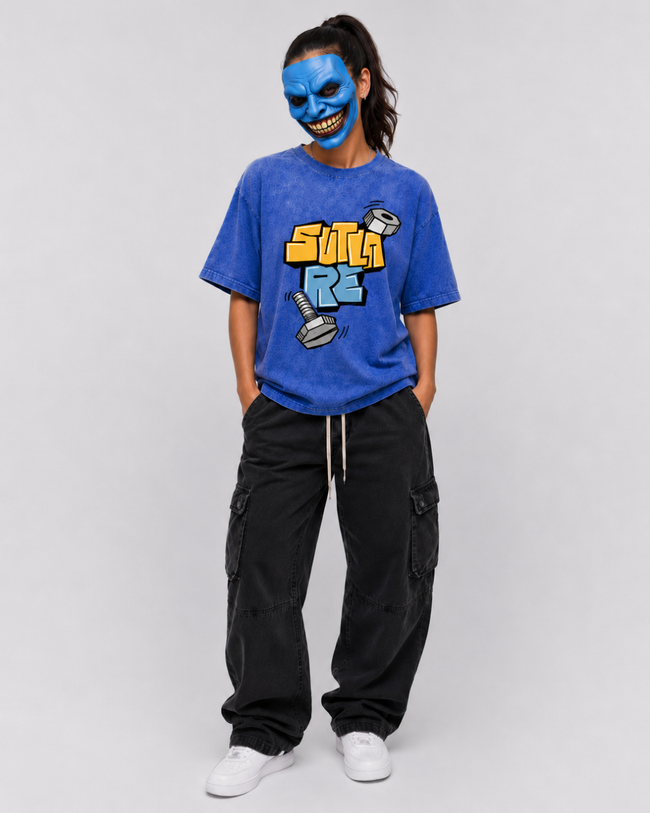 Sutla Re – Official Screw Loose Club Oversized Tee (Optic Wash)