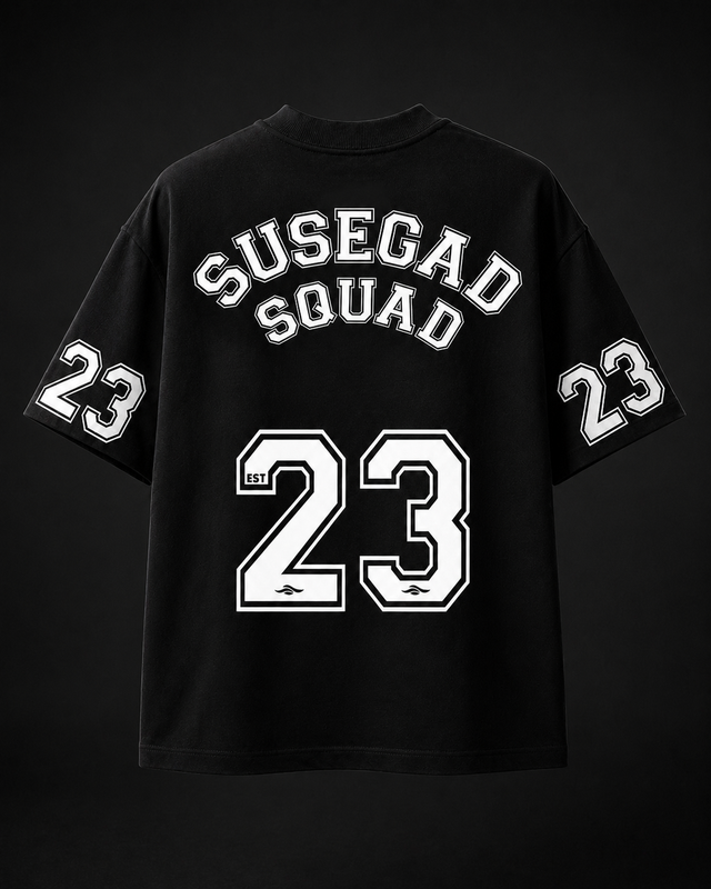 Susegad Squad – Black Label - Ultra Premium Oversized Jersey - HD Print
