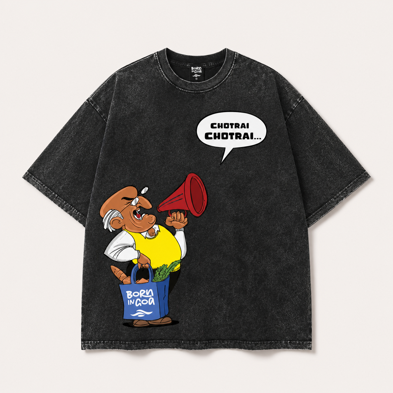 Chotrai Chotrai Vintage Announcement Tee – Optic Wash