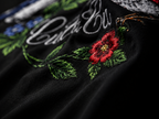 Cu Cu Ru Cu Full Embroidery Statement Tee