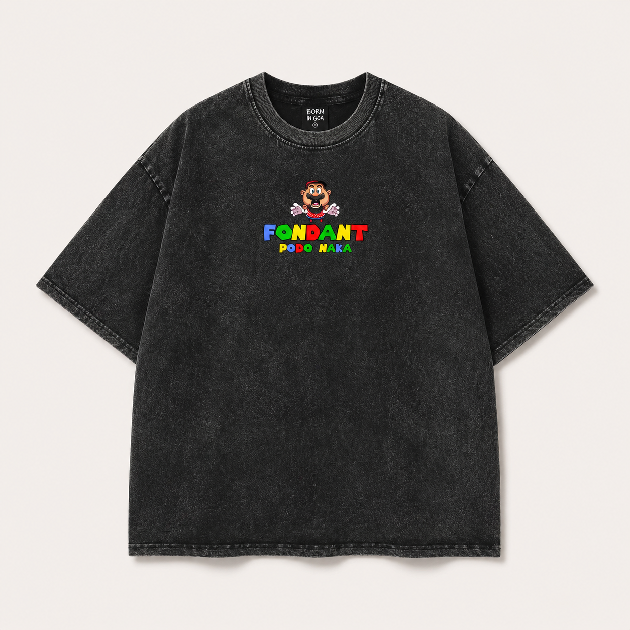 Fondant Podo Naka – Uncle Mario in Goa Oversized Tee