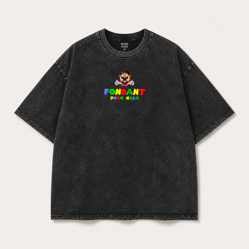 Fondant Podo Naka – Uncle Mario in Goa Oversized Tee