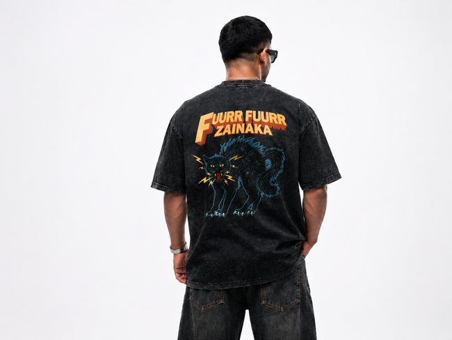 Furr Furr Zainaka Optic Wash Oversized t-shirt.