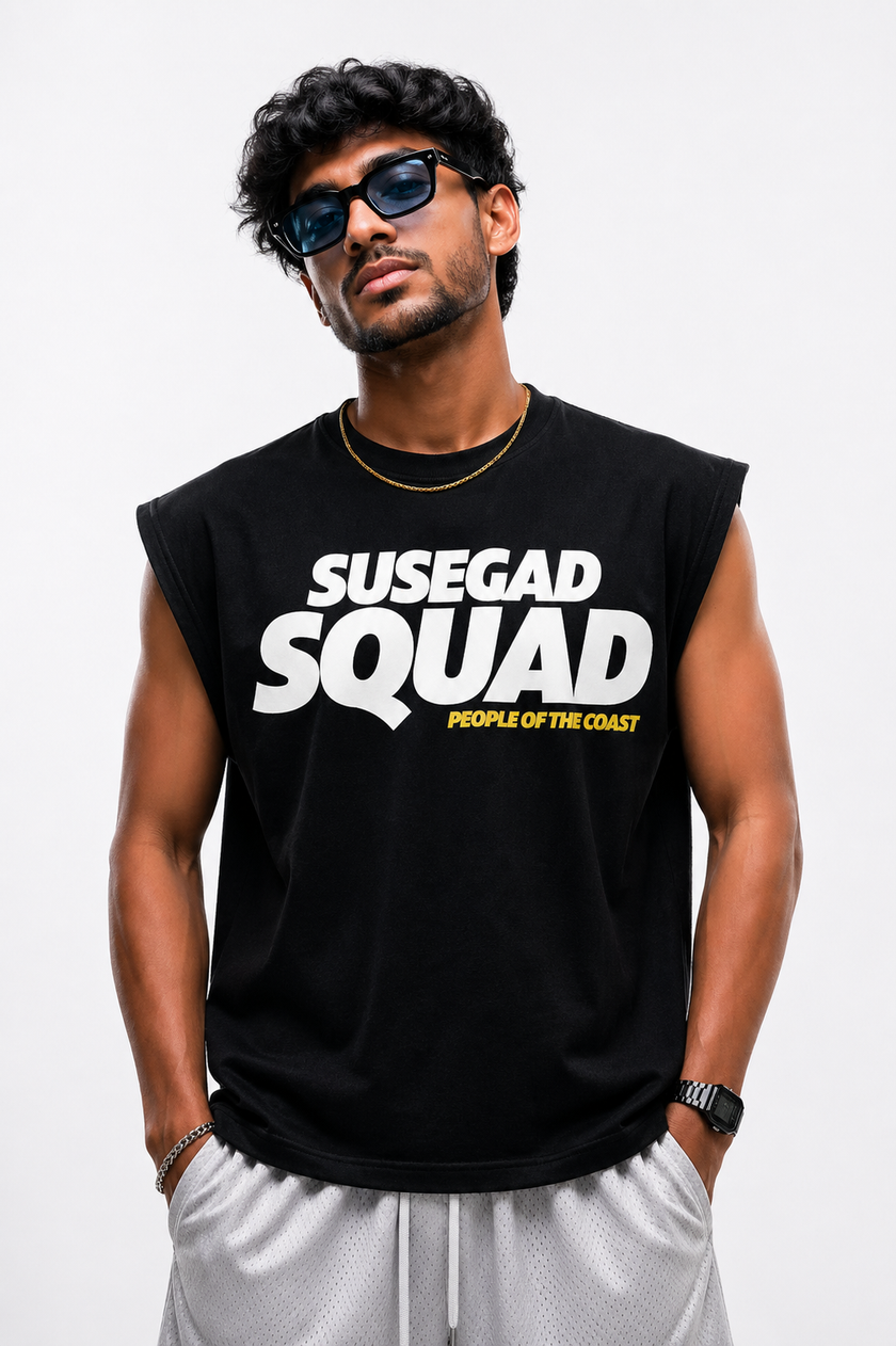 Susegad Squad  - People of the Coast Tank top - Black