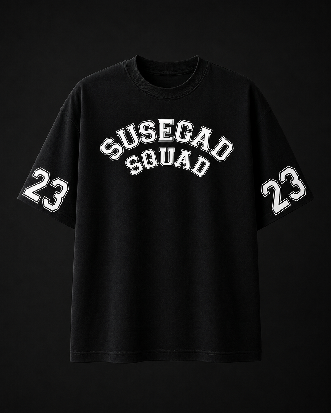 Susegad Squad – Black Label - Ultra Premium Oversized Jersey - HD Print