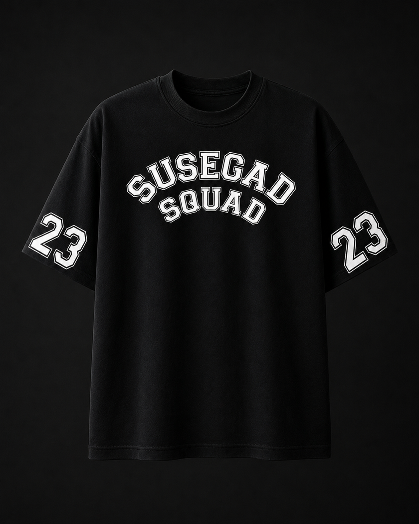 Susegad Squad – Black Label - Ultra Premium Oversized Jersey - HD Print