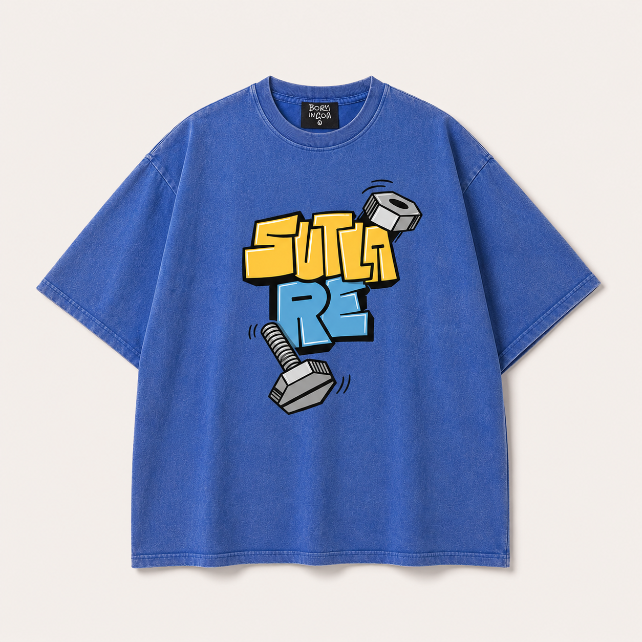 Sutla Re – Official Screw Loose Club Oversized Tee (Optic Wash)