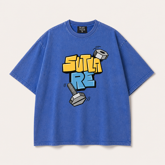 Sutla Re – Official Screw Loose Club Oversized Tee (Optic Wash)