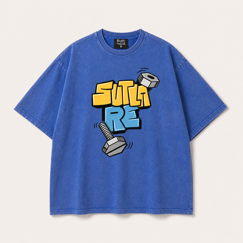 Sutla Re – Official Screw Loose Club Oversized Tee (Optic Wash)