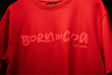 Born in Goa Essentials | Puff Print Unisex Fit Red