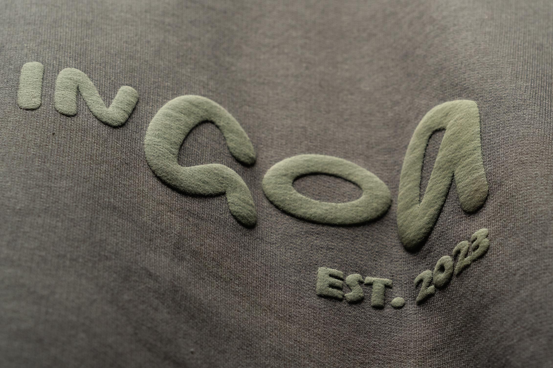 Born in Goa Essentials | Puff Print Unisex Fit Dark Grey