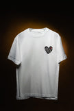 Goa is love puffed heart Oversized t-shirt (White)