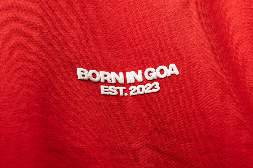 Ultra Premium Susegad Goemkar Tee – Red | Puff Print Unisex Fit